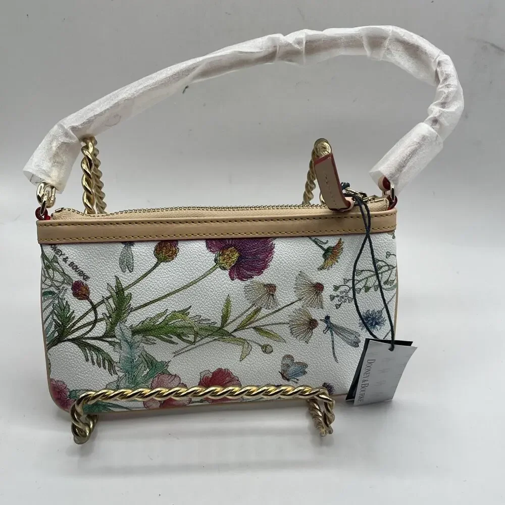 Dooney & Bourke Botanical Collection Large Zip Around Wristlet Wallet Clutch NWT